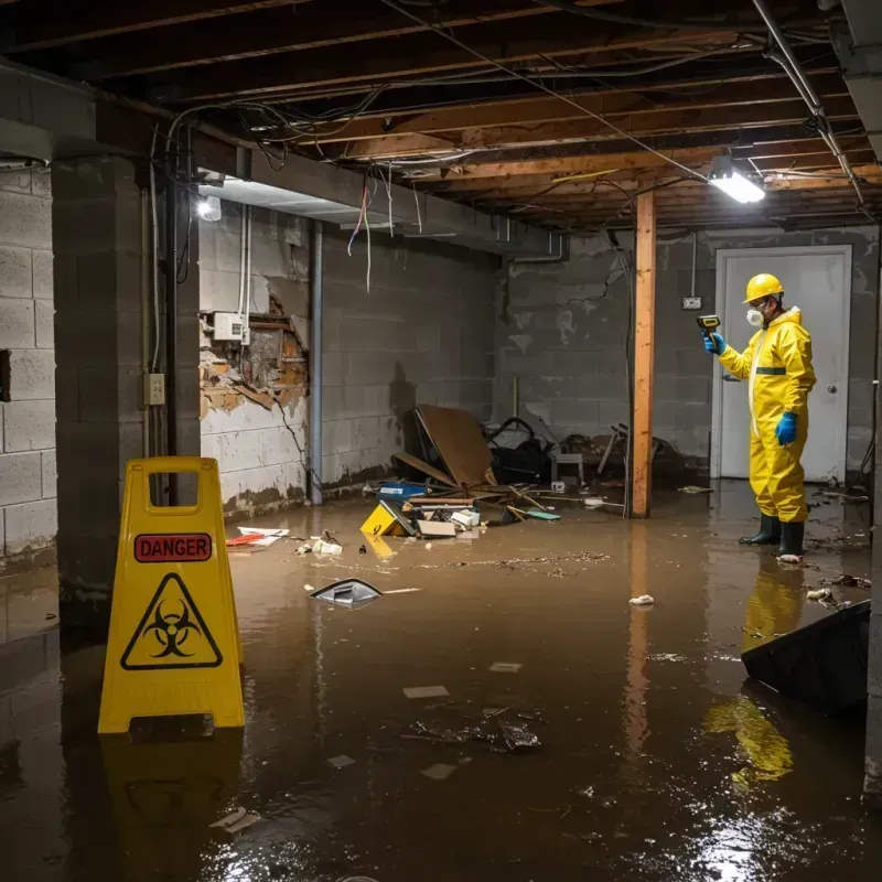 Flooded Basement Electrical Hazard in Indian Wells, CA Property